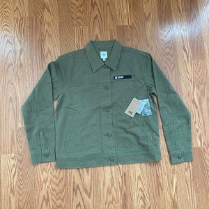 VANS Men's Size VN0A5AR1BOL Quick Response Jacket Army Burnt Olive Green Canvas